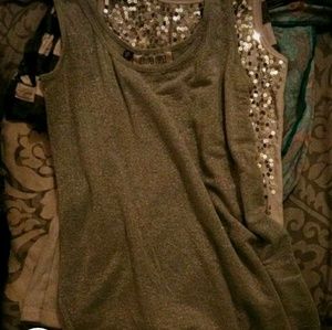 Plain gray tank top